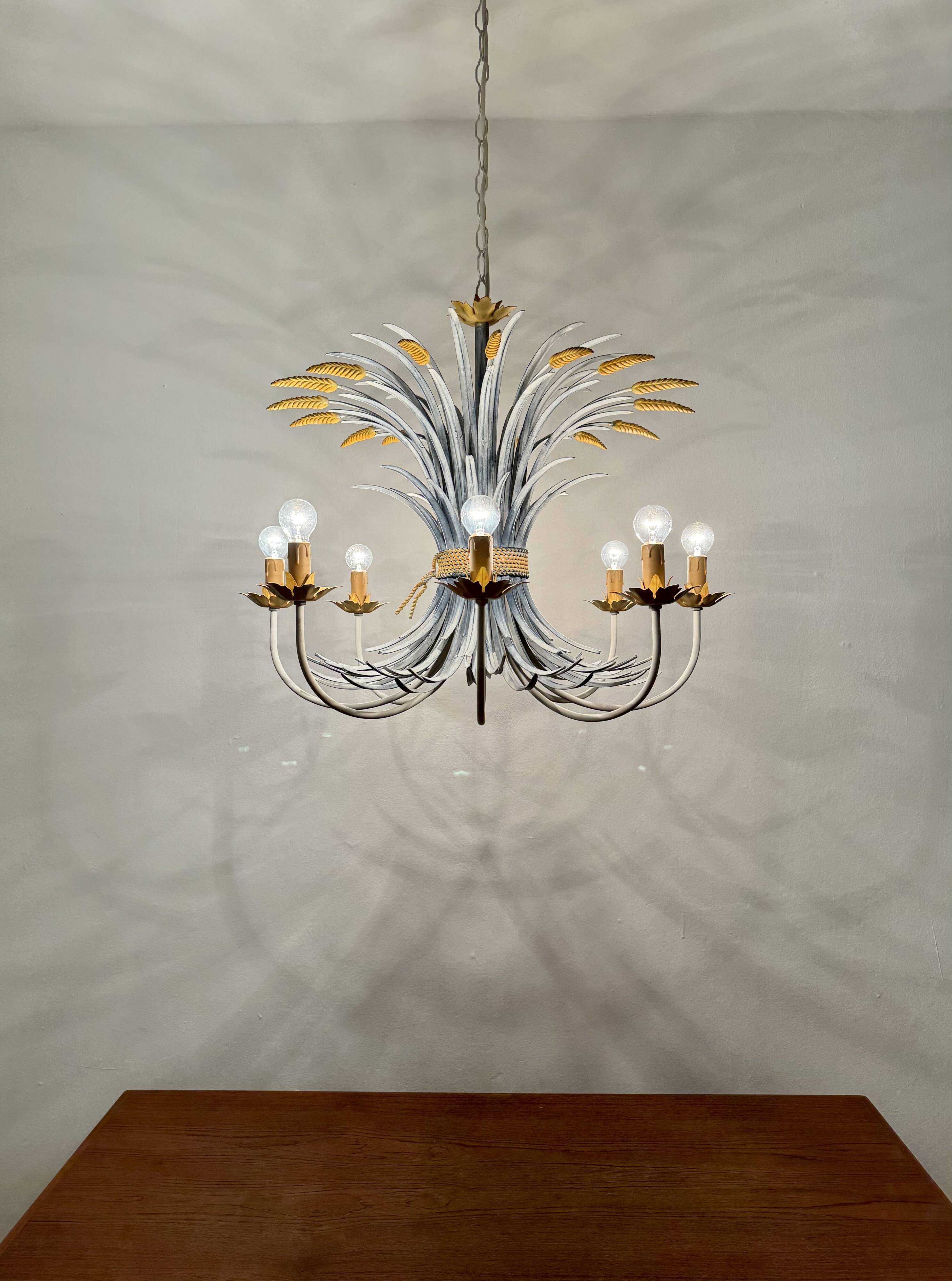 Large Italian Hollywood Regency Chandelier by Hans Kögl