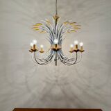 Grand lustre italien Hollywood Regency par Hans Kögl