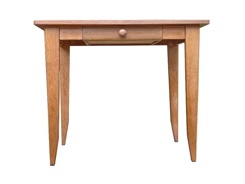 Console, vintage design side table from the 1980s in beech.