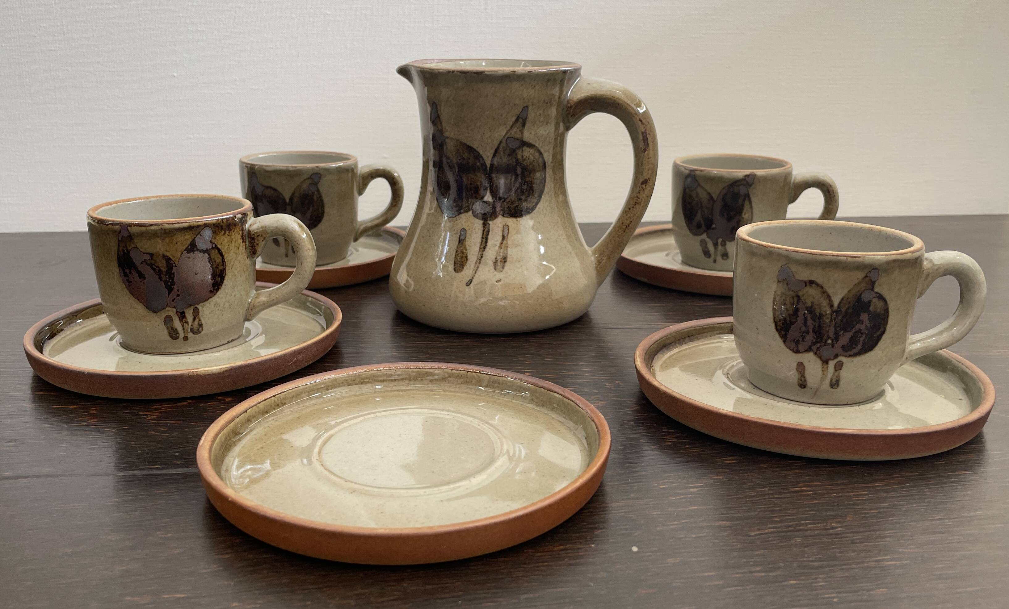 Coffee service in real French stoneware