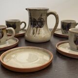 Coffee service in real French stoneware