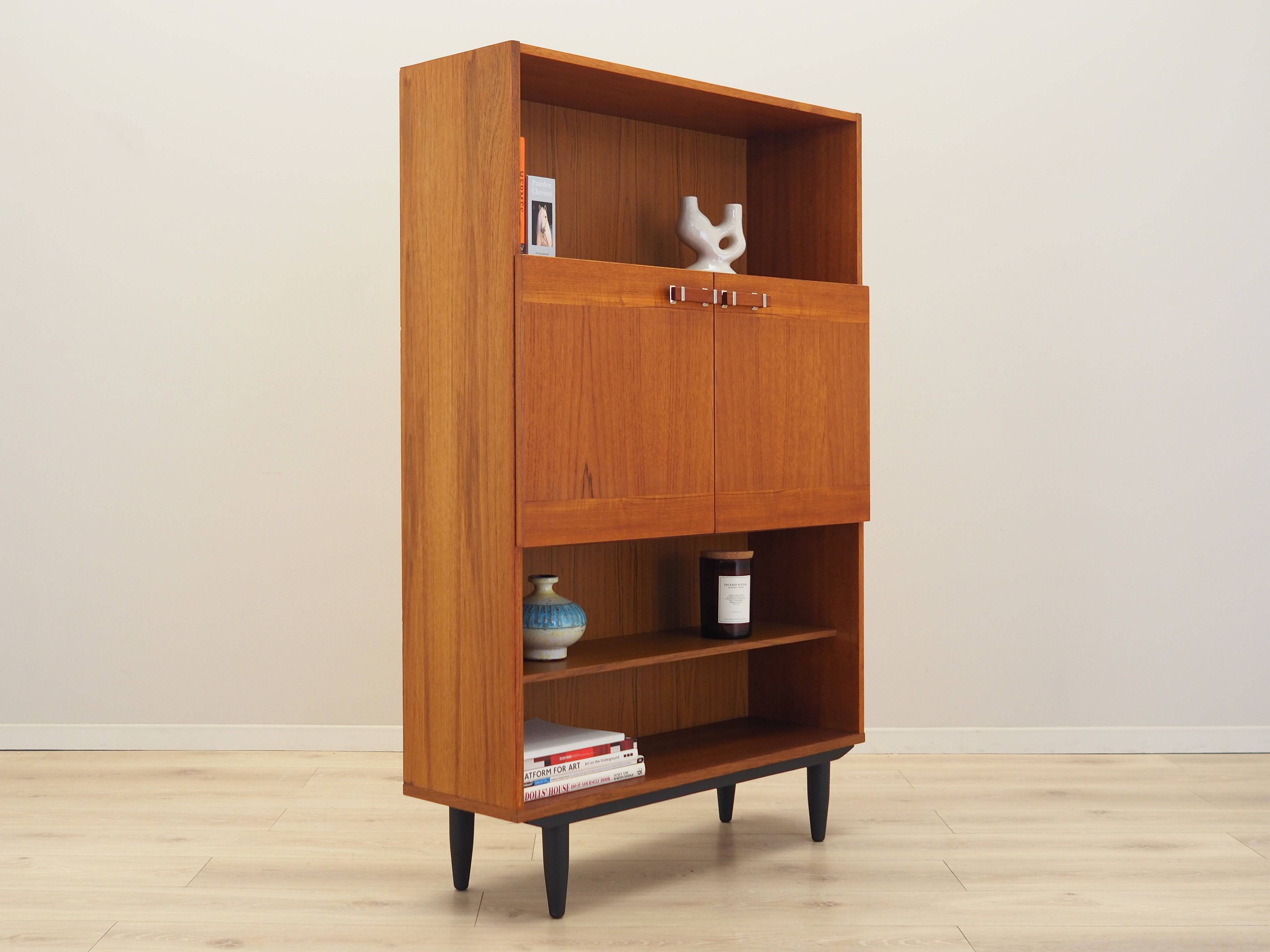 Teak bookcase, Danish design, 1970s, produced in Denmark