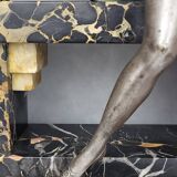 Art Deco bronze sculpture signed H. Molins