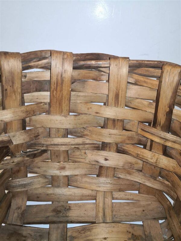 Rare ancien panier en bois rétro rétro vintage / XXème