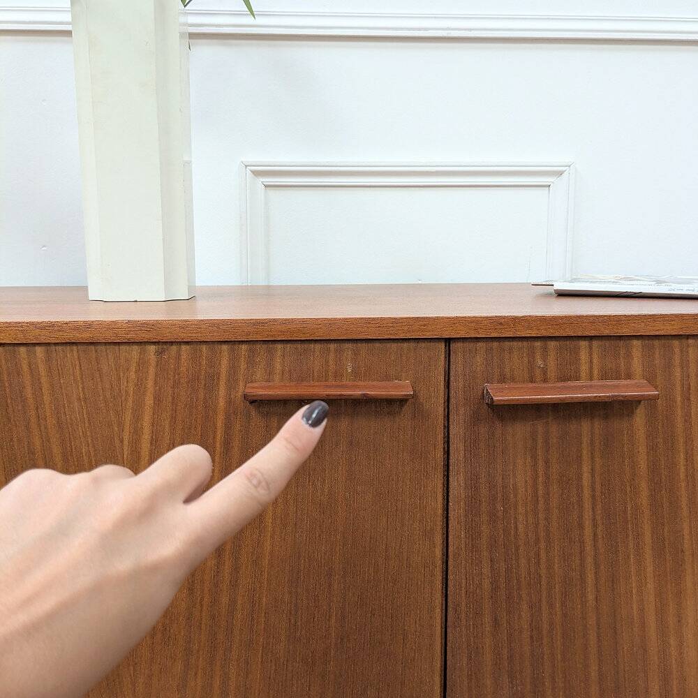 Danish vintage teak sideboard from the 1960s.