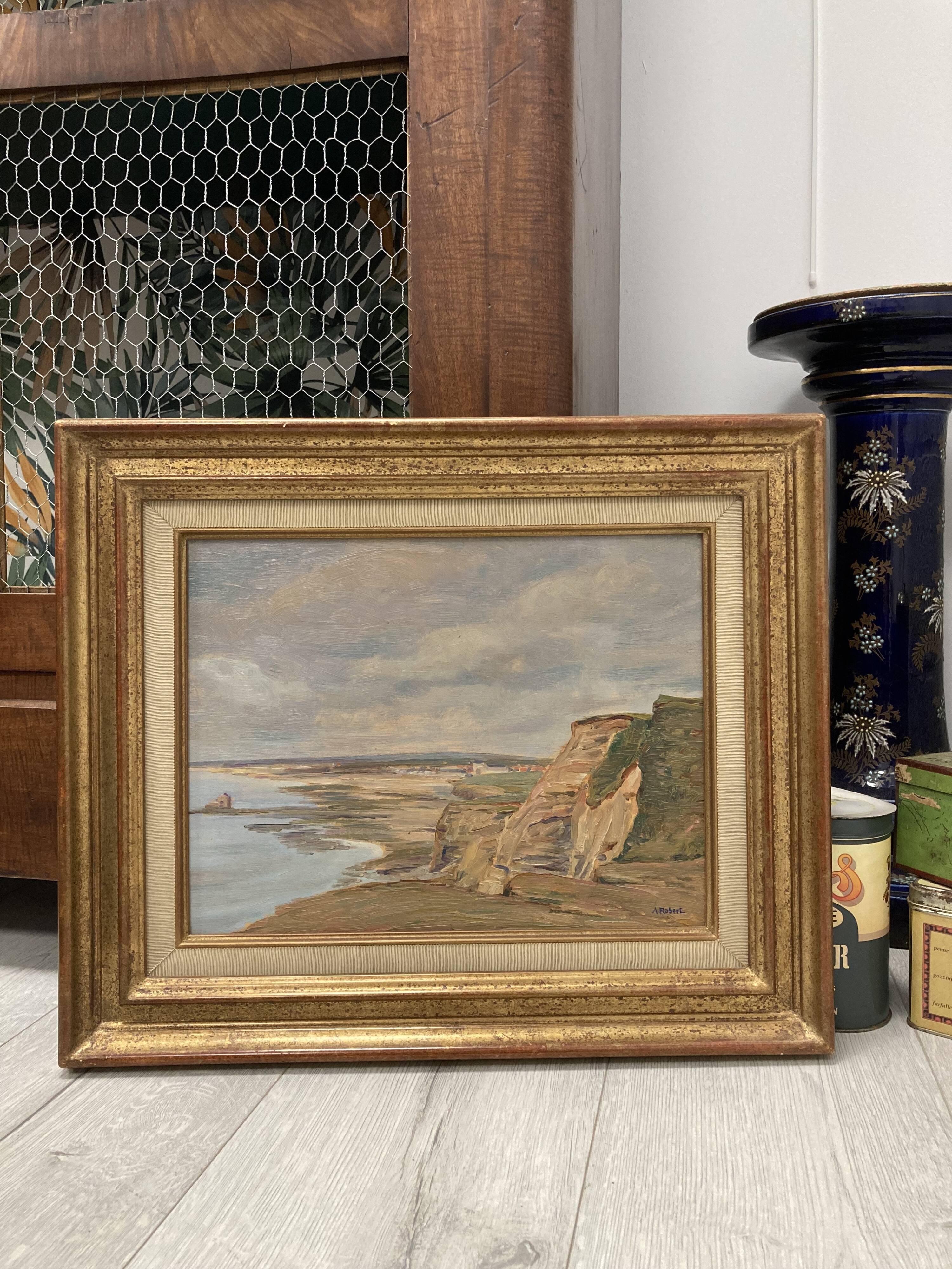 Vintage Seaside Painting