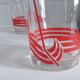 Set of 4 orangeade glasses, Made in Yugoslavia