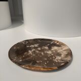Dish in petrified wood