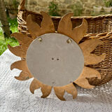 Golden resin sun mirror from the 1960s.