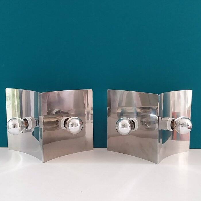 Stilux Milano - Antares chrome metal wall lights