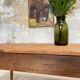 Vintage farmhouse table with spindle legs.