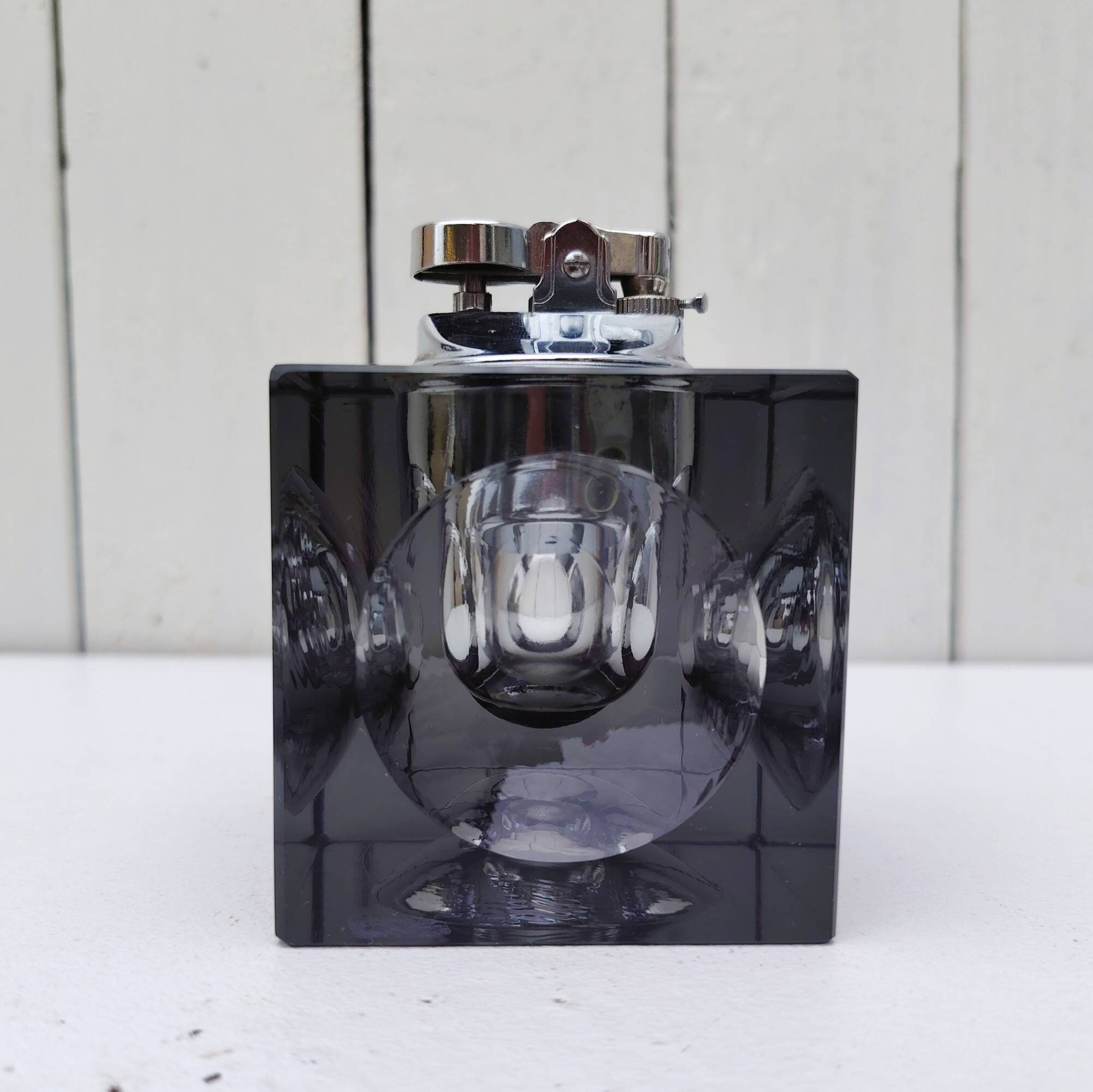 Vintage Antonio Imperatore Smoked Glass Lighter