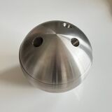 Vintage bowling ball chrome ice bucket - 70s