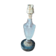 Bedside desk lamp glass molded diamond spikes marble base dp 1022234