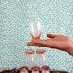 Pink liquor glasses