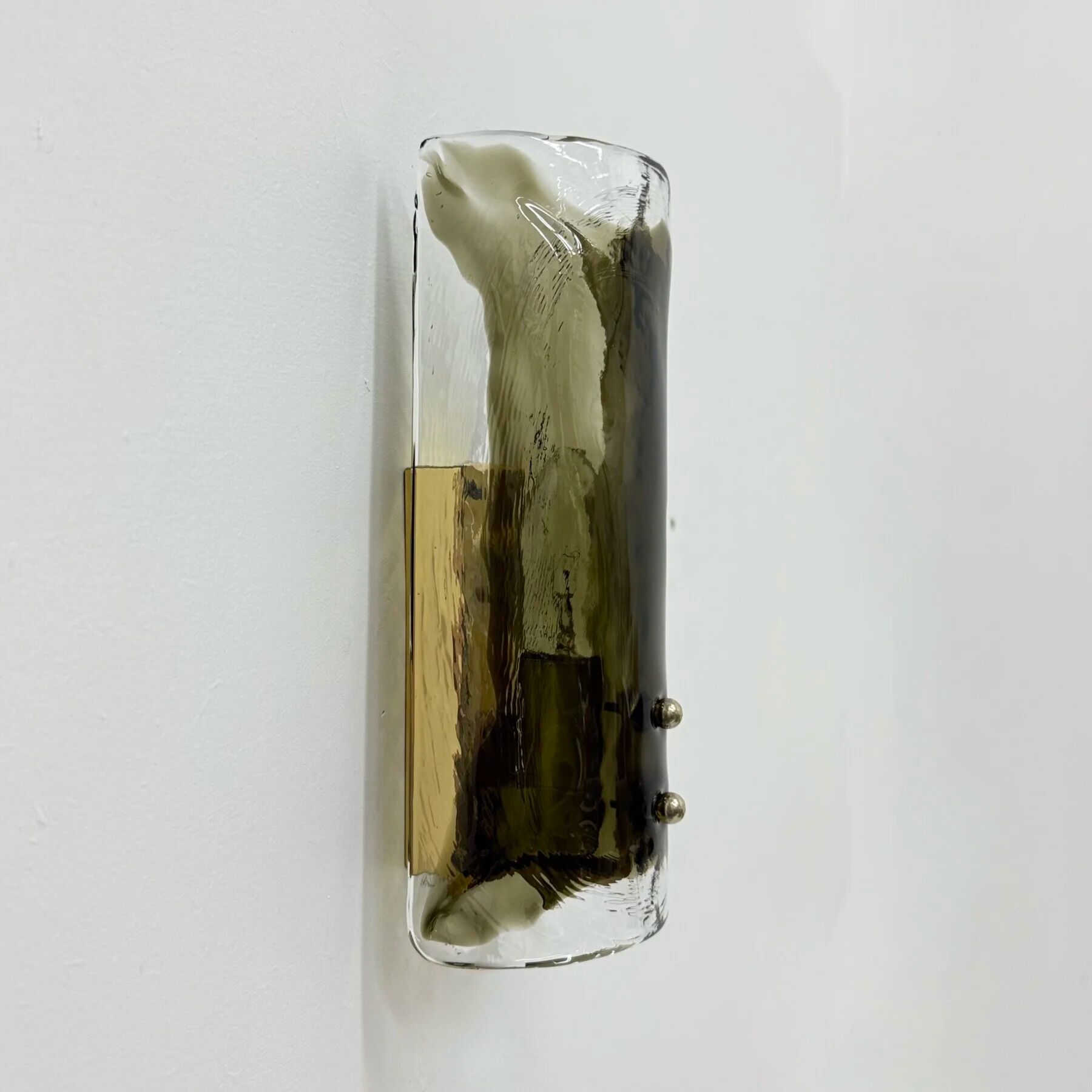 Mid-century glass wall lamp sconce J.T. Kalmar, 1970s, Germany