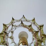 Wall sconce in brass leaf shaped