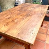 Solid wood farmhouse table