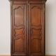 Louis XV period wardrobe in solid oak. 18th century.