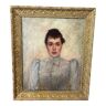 Portrait de femme signé Bourgin (1865-1937)