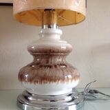 Fat lava ceramic floor lamp and herbarium day/vintage 60-70s