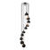Large cascade pendant lamp by Hans Agne Jakobsson for AB Markaryd