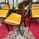Set of six mahogany chairs
