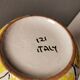 Italian vase with Harlequin pattern in beautiful yellow/blue