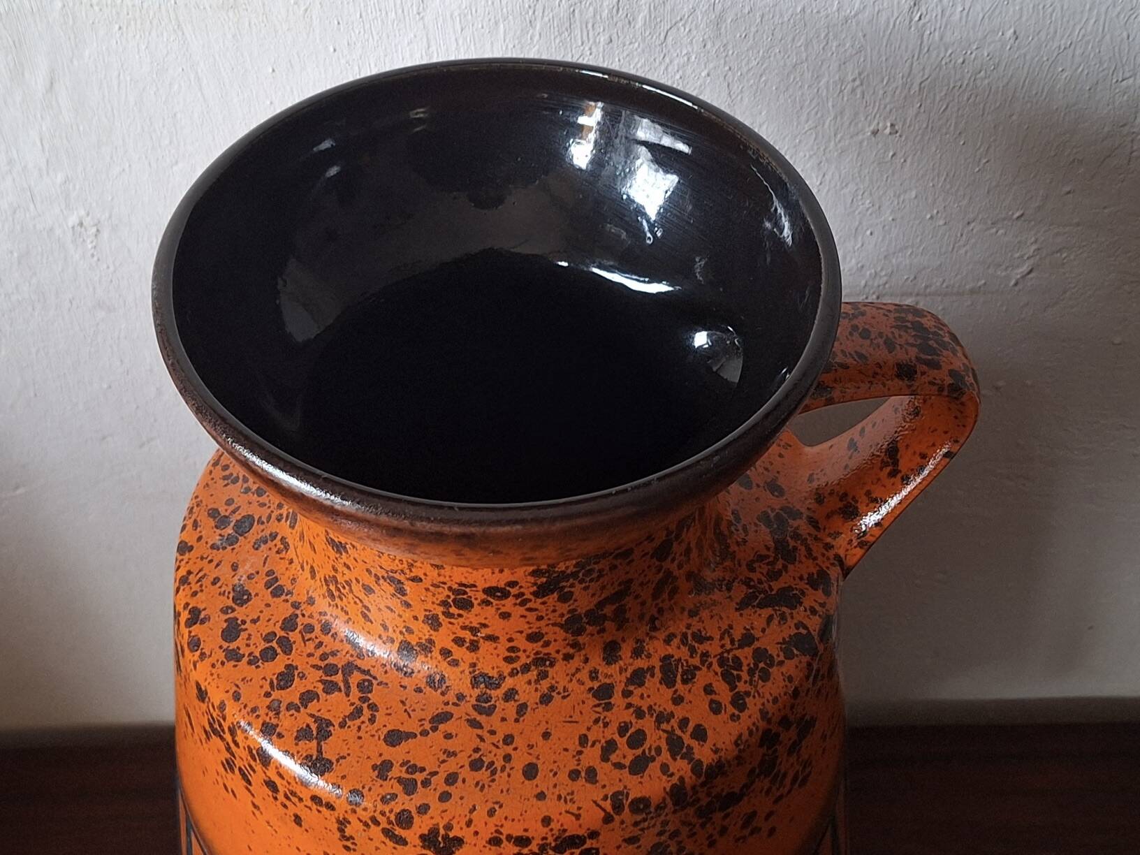 Large vintage Brutalist ceramic floor vase, 1970s