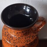 Large vintage Brutalist ceramic floor vase, 1970s