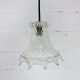 Vintage moulded pressed glass bell pendant
