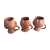 Series of 3 cups in sandstone
