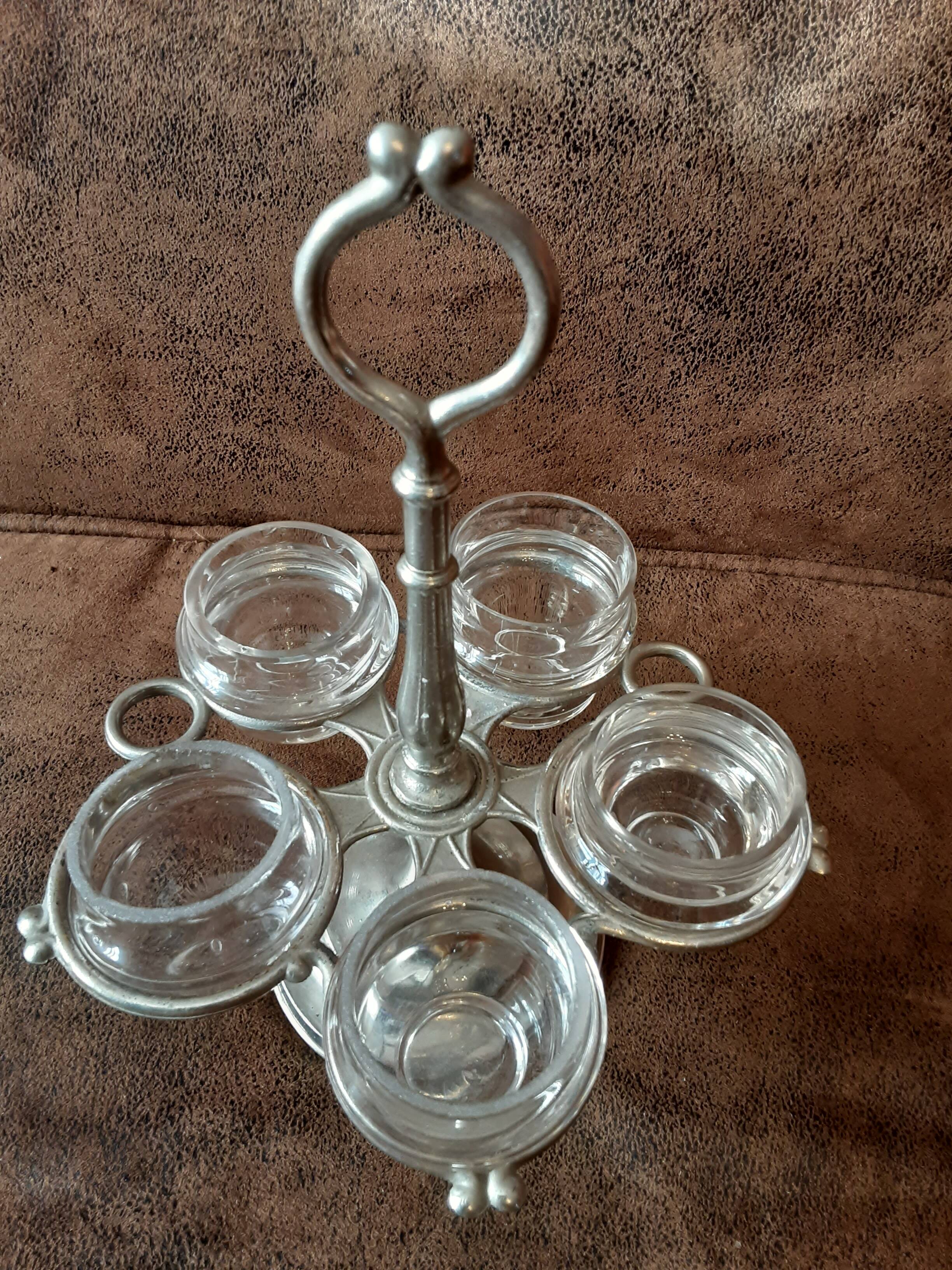 Glass tealight holder