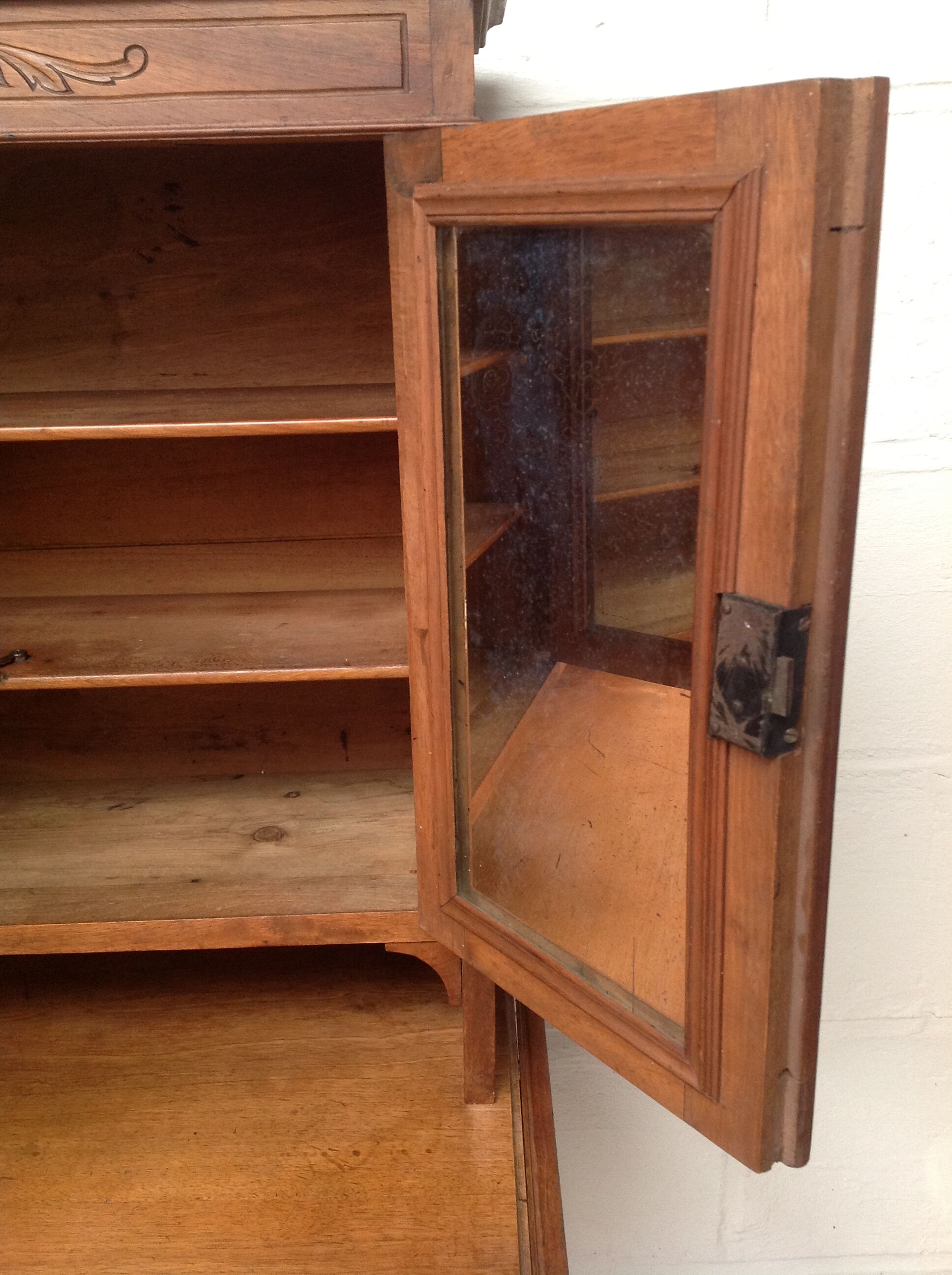 Secretary carved wood