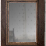 Wooden rectangular mirror 22x31cm
