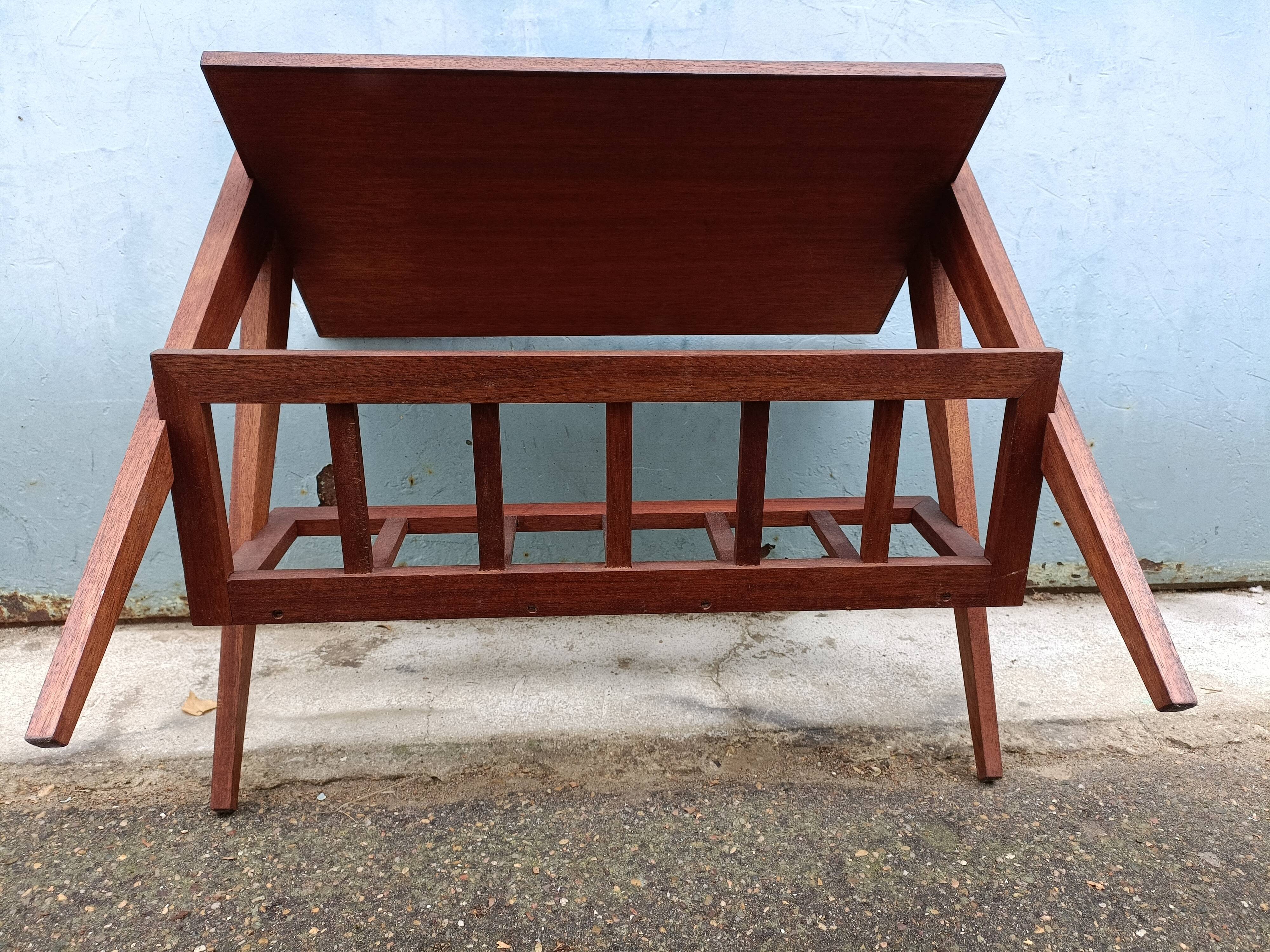 Teak magazine holder 60s