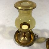 Peter Jensen Copenhagen brass candle holders Denmark 1960’s