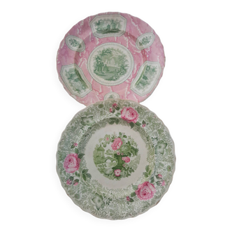 Two very old Creil-Montereau plates (around 1840)