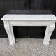 Louis XVI style fireplace in Carrara marble, circa 1880.