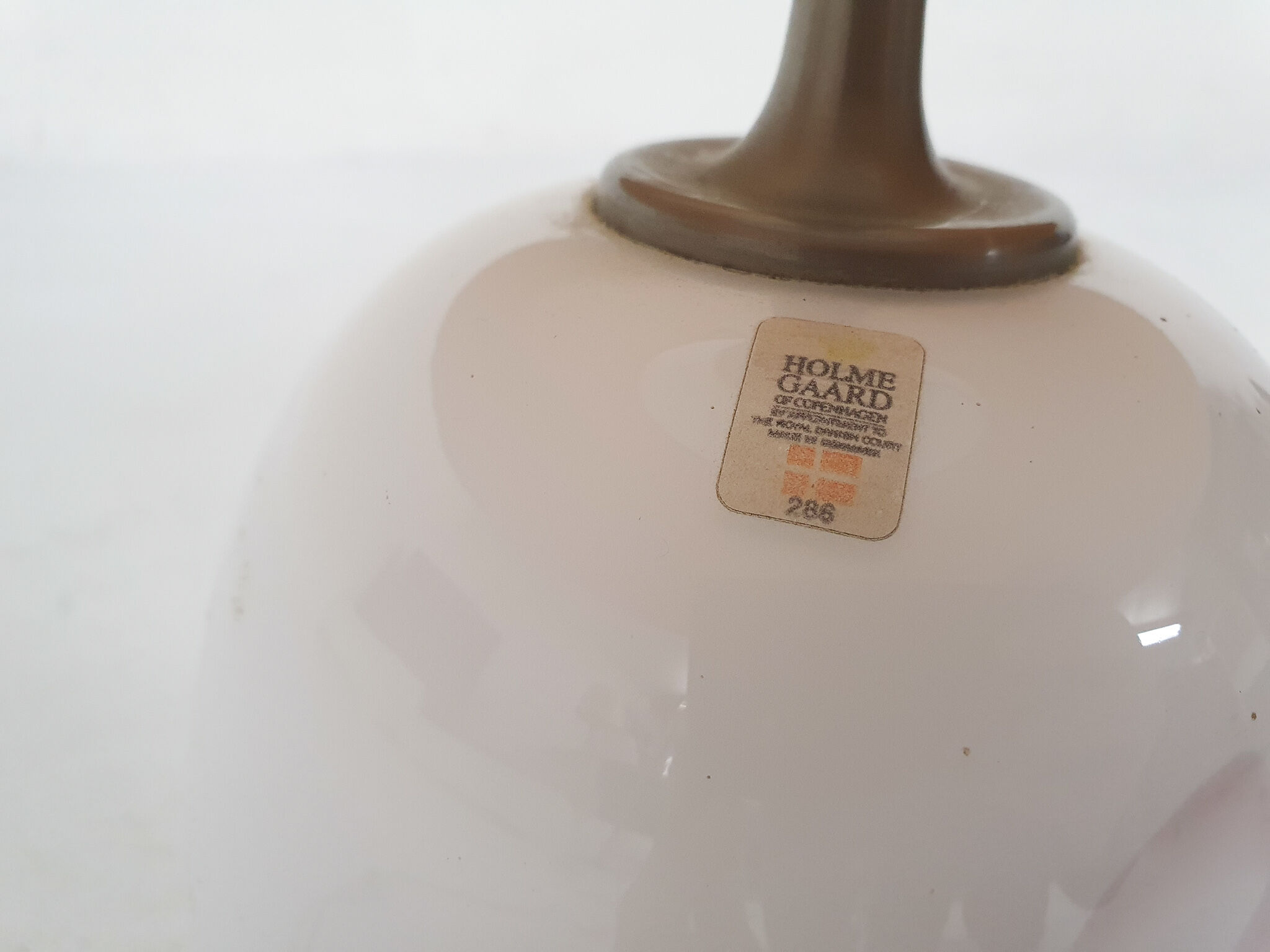 Michael Bang "Sakura" glass table light for Holmegaard, Denmark 1980's