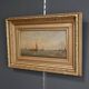 Tableau "Return to Port", oil on panel, signed Gilbert – Late 19th century