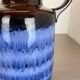 Vase de sol multicolore en poterie Fat Lava 408-40 Fabriqué par Scheurich, années 1970