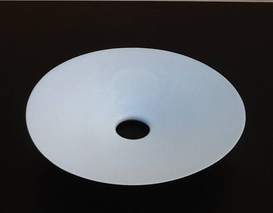 1930s lampshade for chandelier rises and falls opaline milk white