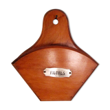 Varnished wood coffee filter holder