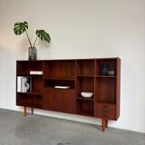 Big vintage Danish bookcase teak