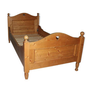 lit en bois, pin massif