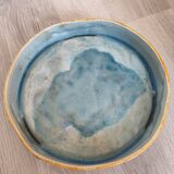 Antique Victorian Art Majolica Earthenware Cheese Cover with Dish