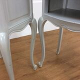 Louis XV-style bedside pair