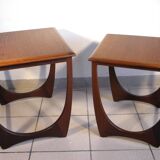 Deux tables gigognes G Plan en teck