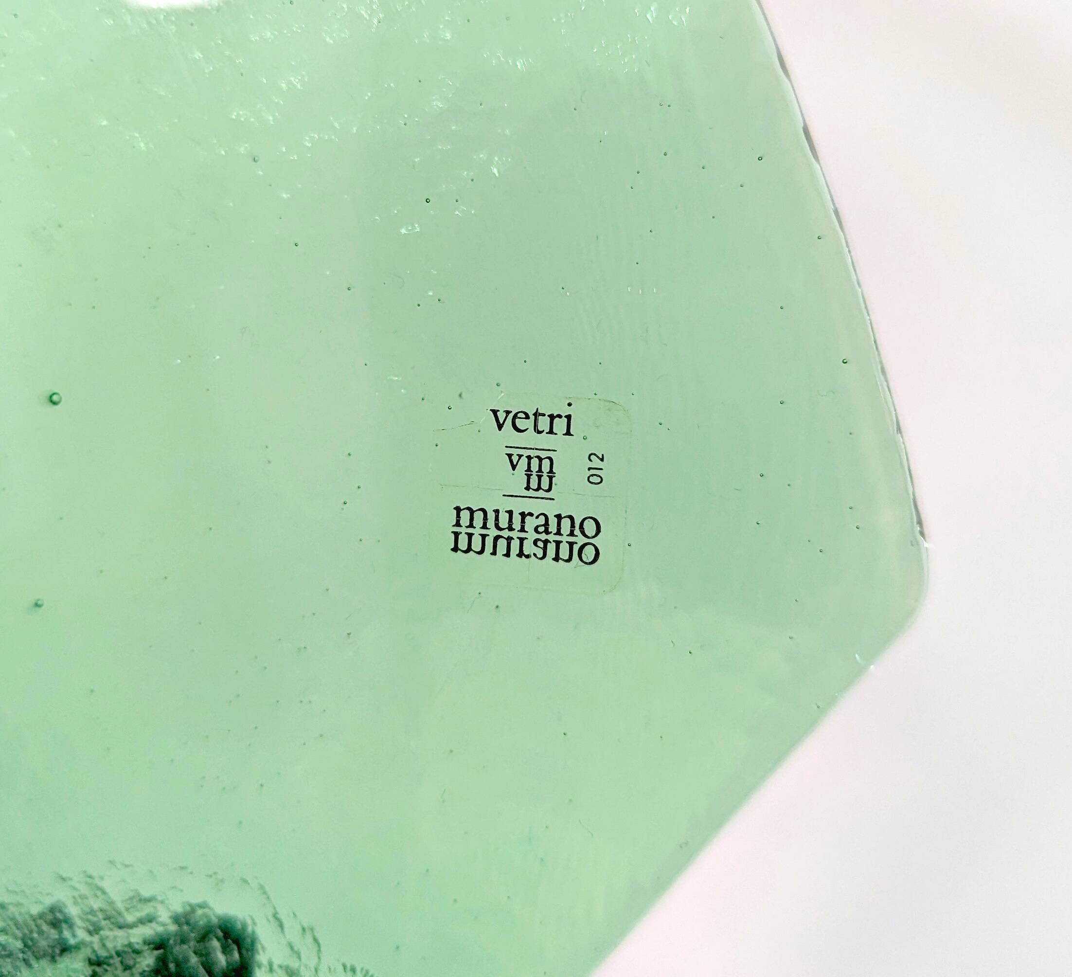 Pair of Vetri Murano Glass Wall Sconces, Italy, 1980s